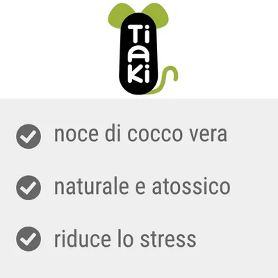 Tiaki. noce di cocco vera, naturale e atossico, riduce lo stress