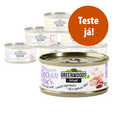 Greenwoods Delight Frango 6 x 70 g - Pack misto de degustação