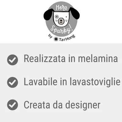 Here Sparky! by TarHong. Realizzata in melamina, lavabile in lavastoviglie, creata da designer.