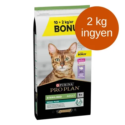 10 + 2 kg ingyen! 12 kg PURINA PRO PLAN Sterilised Adult