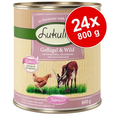 Výhodné balení Lukullus Junior 24 x 800 g