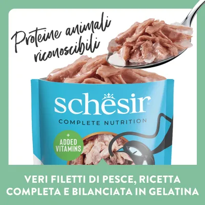 Schesir Complete Nutrition Filetti in gelatina Buste 6 x 85 g
