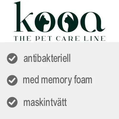 kooa THE PET CARE LINE, antibakteriell, med memory foam, maskintvätt