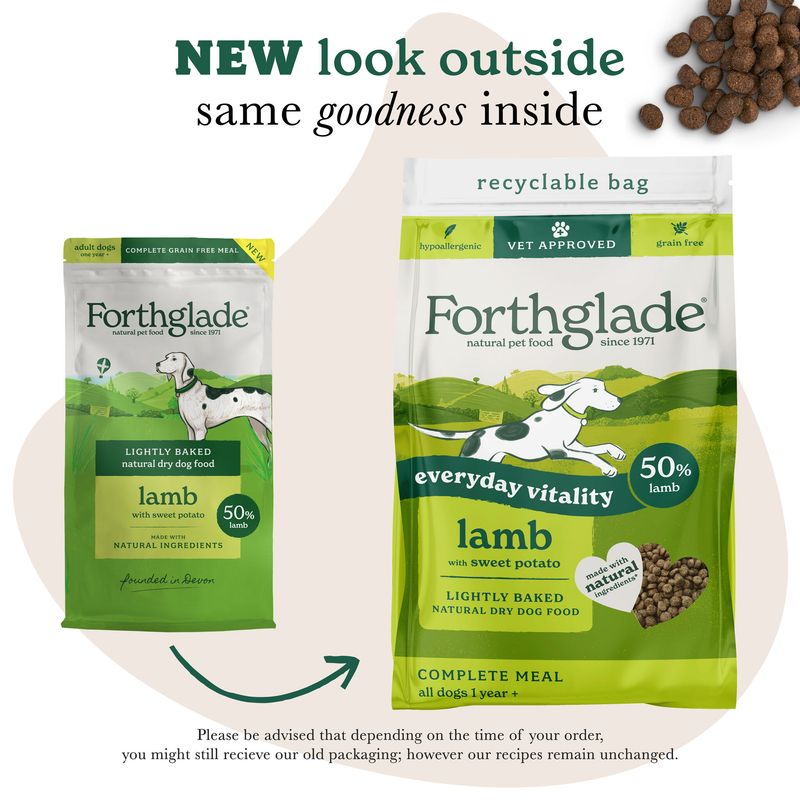Forthglade Lightly Baked Natural Lamb with Sweet Potato