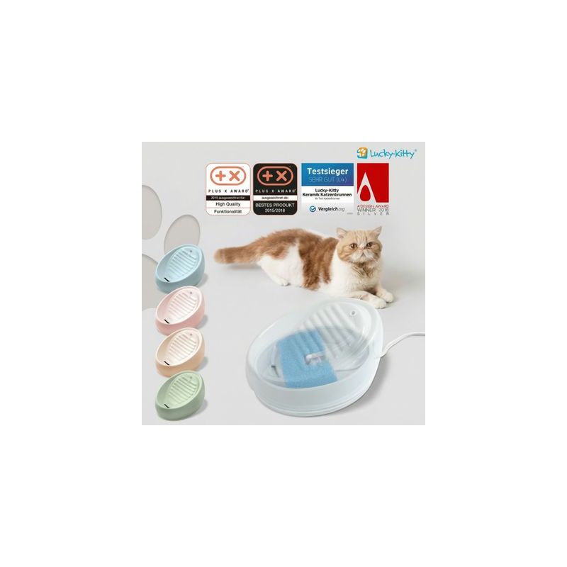 Lucky-Kitty keramische kattenfontein