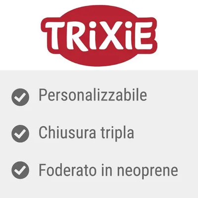 TRIXIE. Personalizzabile, chiusura tripla, foderato in neoprene.