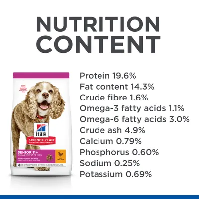 Hill's Science Plan Senior 11+ Small & Mini with Chicken