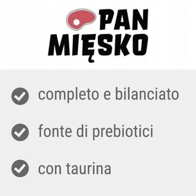 PAN MIESKO, completo e bilanciato, fonte di prebiotici, con taurina