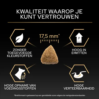 Krokettengrootte 17,5 mm, zonder toegevoegde kleurstoffen, hoge eiwitwaarden, hoge opname van voedingsstoffen, hoge verteerbaarheid. Kwaliteit waarop u kunt vertrouwen.