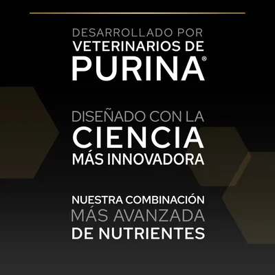Desarrollado por veterinarios de Purina. Diseñado con la ciencia más innovadora. Nuestra combinación más avanzada de nutrientes.