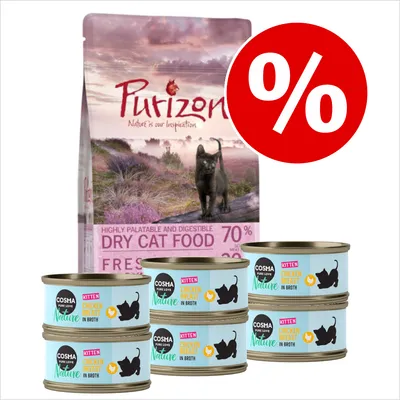Provpack Kitten: Purizon 400 g & Cosma Nature 6 x 70 g