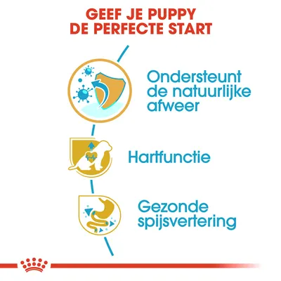 Geef je puppy de perfecte start. Ondersteunt de natuurlijke afweer, hartfunctie en gezonde spijsvertering.