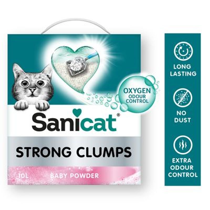 Sanicat Strong Clumps Klonterende Kattenbakvulling