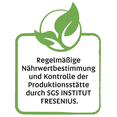 Регулярное определение питательной ценности и контроль производства SGS Institut Fresenius.