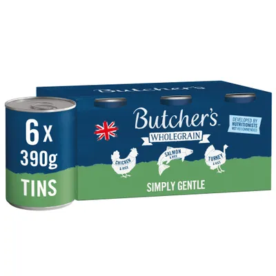 Butcher's Wholegrain Simply Gentle 6 x 390g - Mixed Pack Butcher's Wholegrain Simply Gentle 6 x 390g - Mixed Pack