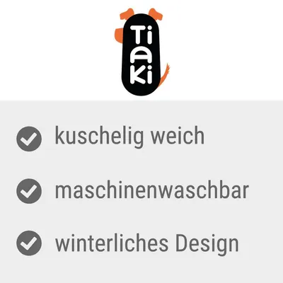 TIAKI teppe Funny Winter Dogs