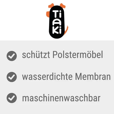 Tiaki. Schützt Polstermöbel, wasserdichte Membran, maschinenwaschbar.