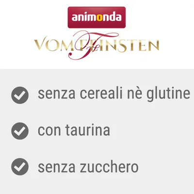 animonda Vom Feinsten, senza cereali né glutine, con taurina, senza zucchero