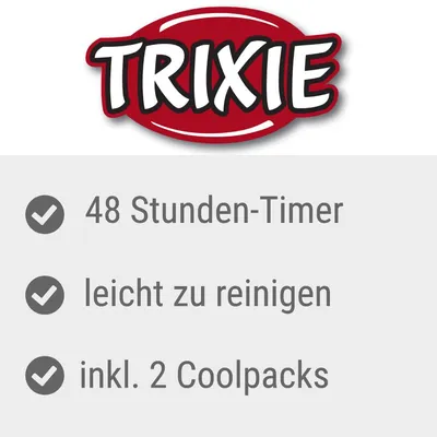 Trixie. 48 Stunden-Timer, leicht zu reinigen, inkl. 2 Coolpacks.