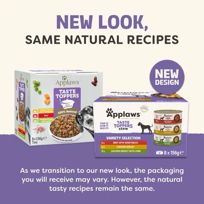 Applaws Taste Toppers Mixed Pack 8 x 156g - Stew Mixed Pack Applaws Taste Toppers Mixed Pack 8 x 156g - Stew Mixed Pack