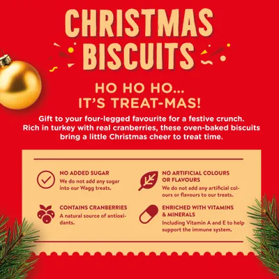 Wagg Christmas Biscuits Treats - 450g Wagg Christmas Biscuits Treats - 450g