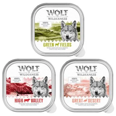 Set prova misto! Wolf of Wilderness umido per cane
