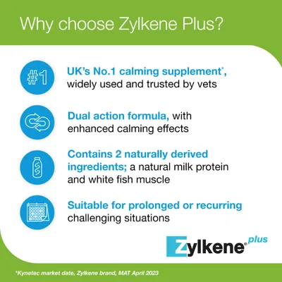 Zylkene Plus Calming Supplement 225mg for Medium Dogs 10 - 30 kg - 30 Capsules Zylkene Plus Calming Supplement 225mg for Medium Dogs 10 - 30 kg - 30 Capsules