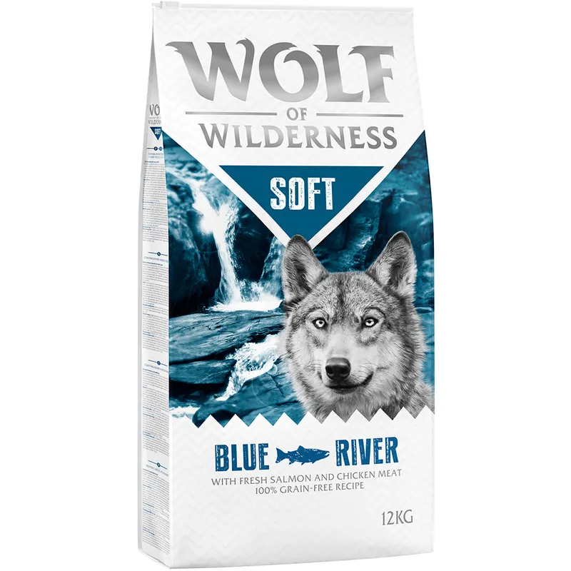 Wolf of Wilderness Soft Blue River con salmón - 12 kg