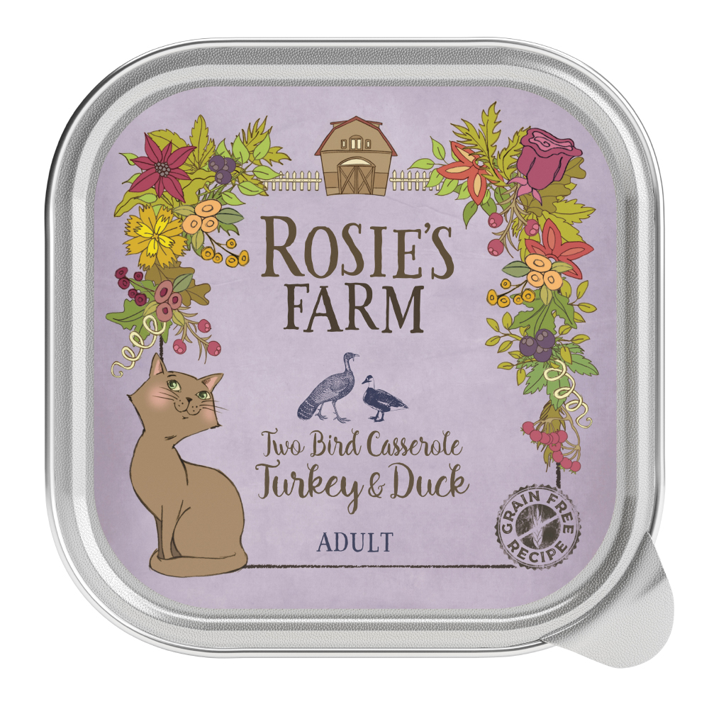 Levně Rosie's Farm Adult 64 x 100 g - míchané balení (4 druhy)