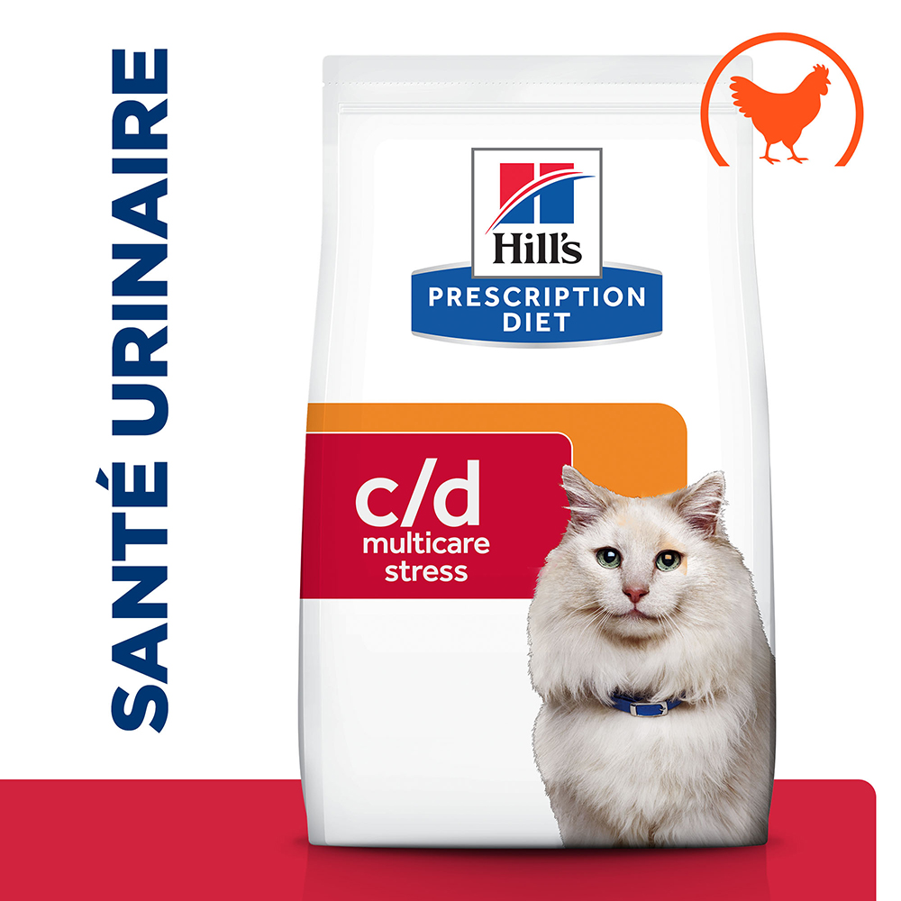 1,5kg c/d Urinary Stress Urinary Care poulet Hill's Prescription Diet - Croquettes pour Chat 1,5kg c/d Urinary Stress Urinary Care poulet Hill's Prescription Diet - Croquettes pour Chat
