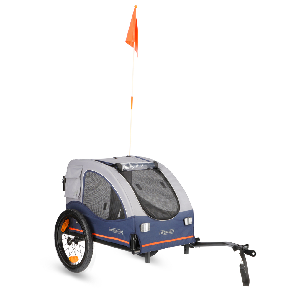 Fotografie produktu: HAFENBANDE vozík za kolo Cabby M včetně dvou spojek - D 125 x Š 67 x V 105 cm / do 25 kg