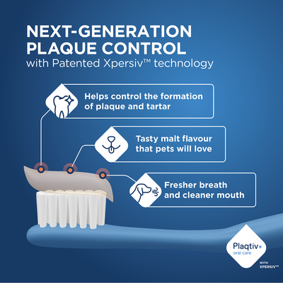 Next-Generation Plaque Control med patenterad Xpersiv-teknologi: hjälper till att kontrollera plack och tandsten, maltsmak, ger fräschare andedräkt och en renare mun.