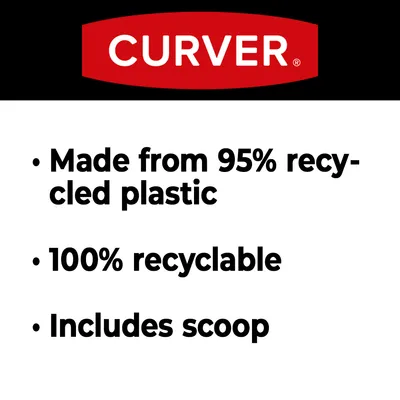 Curver. Tillverkad av 95 % återvunnen plast, 100 % återvinningsbar, inklusive skopa. Curver. Tillverkad av 95 % återvunnen plast, 100 % återvinningsbar, inklusive skopa.