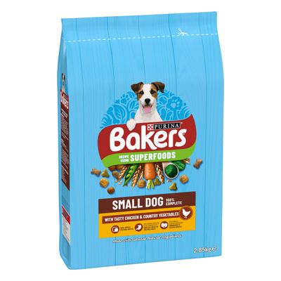 Bakers Adult Small Dog with Tasty Chicken & Country Vegetables 2.85kg