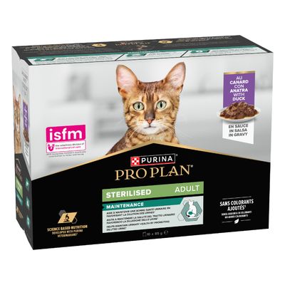 Sterilised adult food with chicken in gravy, helps maintain urinary health by promoting diluted urine, no added colourants, science based nutrition, 10 x 85g.