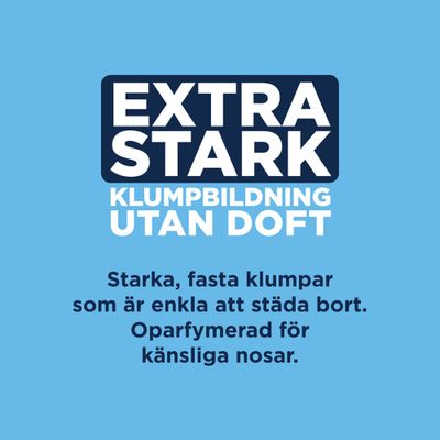 Ever Clean Super Premium Clumping Cat Litter, Unscented Extra Strong Clumping, 10L. Maximum odour elimination, låg dammformel, kontinuerlig fräschhet, extra stark klumpbildning.