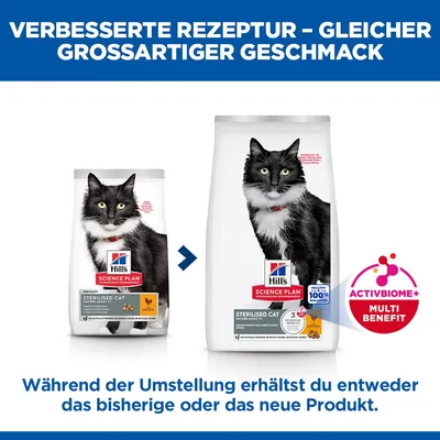 Hill's Science Plan Sterilised Cat Mature Adult 7+ Huhn - 3 kg