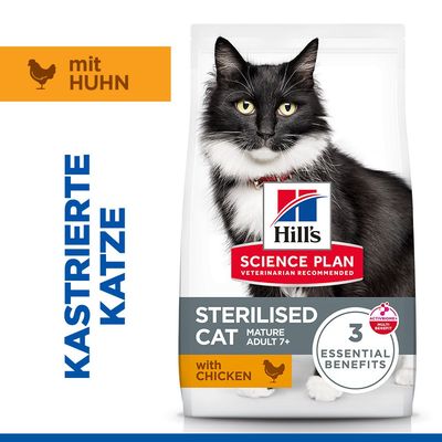 Hill's Science Plan Sterilised Cat Mature Adult 7+ Huhn