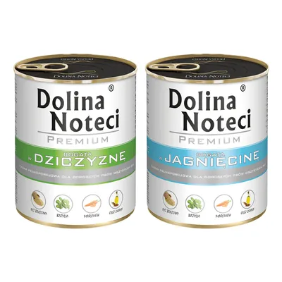 Dolina Noteci Premium, 24 x 800 g - Jagnięcina + dziczyzna Dolina Noteci Premium, 24 x 800 g - Jagnięcina + dziczyzna