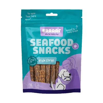 Braaaf Fish Strips Zalm - 2 x 70g
