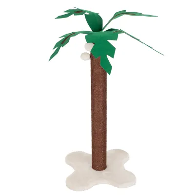Coco Palm Scratching Post - Brown / Cream