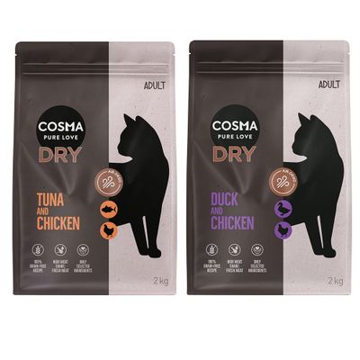 Cosma vegyes próbacsomag 2 x 2 kg Air-Dried tonhal & csirke + kacsa & csirke