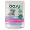 Oasy Adult Sterilised Bocconcini in Salsa Buste 12 x 85 g umido gatto Salmone