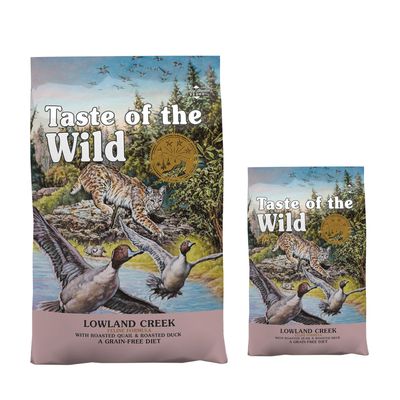 6,6 + 2 kg gratis! Taste of the Wild Hrană uscată pisici Lowland Creek Feline