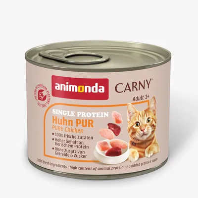 animonda Carny Single Protein Adult 24 x 200 g Kattenvoer - puur Kip