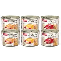 Pachet de testare Animonda Carny Single Protein Adult 6 x 200 g - Mix