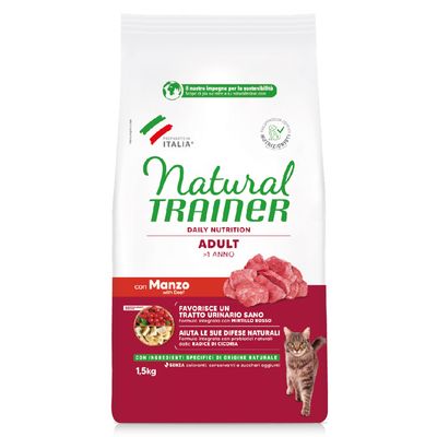 Natural Trainer Adult con Manzo 9 kg (6 x 1,5 kg)