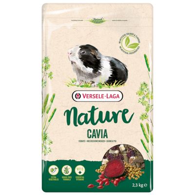 Versele-Laga Nature. Feed mix with extra vegetables, grain-free, made from natural ingredients. Suitable for rabbits, guinea pigs, chinchillas and other small animals.