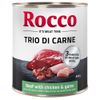Rocco Classic Trio di Carne 6 x 800 g Vacuno con pollo y caza
