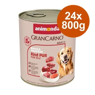 animonda GranCarno Adult Single Protein 24 x 800 g - Ren kyckling